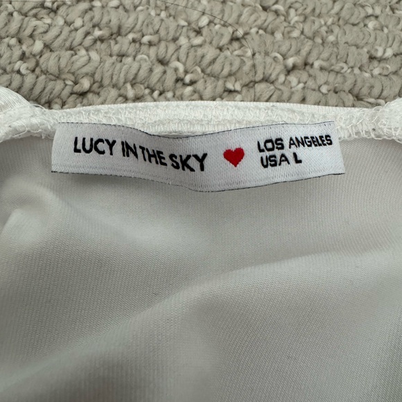 Lucy in the Sky Classic White Blouse - Picture 3 of 3